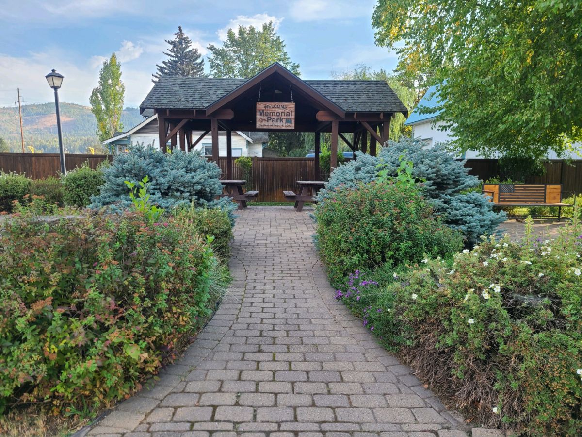 Entrance to Memorial Park Gazebo